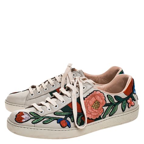 gucci floral sneakers alternative|gucci ace low top sneakers.